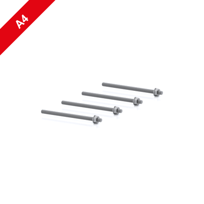 Picture of Injection-threaded rod M10 x 170, stainless A4, Set of 4