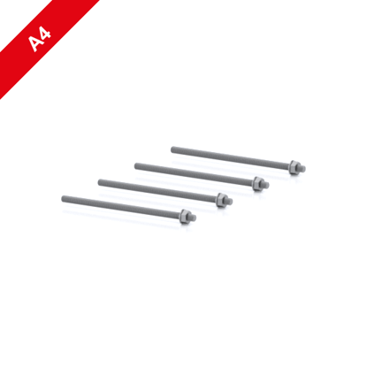 Picture of Injection-threaded rod M10 x 210, stainless A4, Set of 4