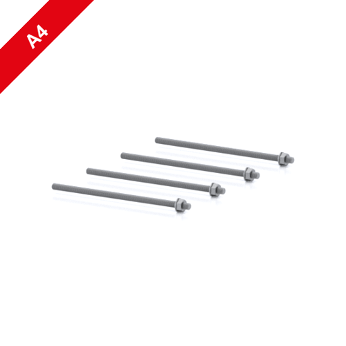 Picture of Injection-threaded rod M10 x 230, stainless A4, Set of 4