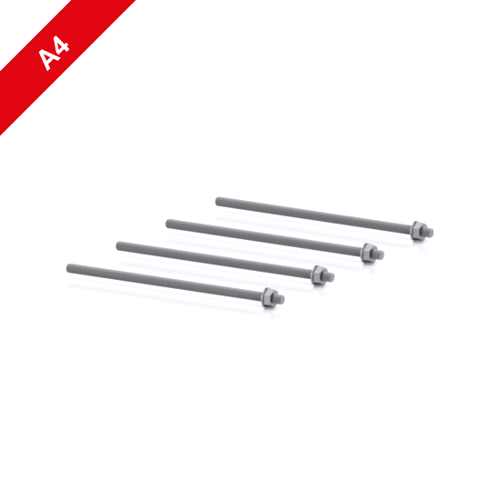 Picture of Injection-threaded rod M10 x 250, stainless A4, Set of 4