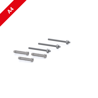 Picture of Injection-threaded rod M10 x 130 and anchor sleeve FIS H 16 x 85 K, stainless A4, Set of 3