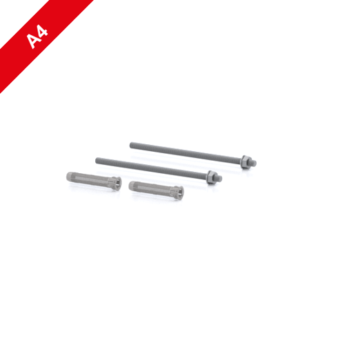 Immagine di Aste fi lettate per iniezione M10 x 210 e bussole d’ancoraggio FIS H 16 x 85 K, inossidabile A4, set di 2