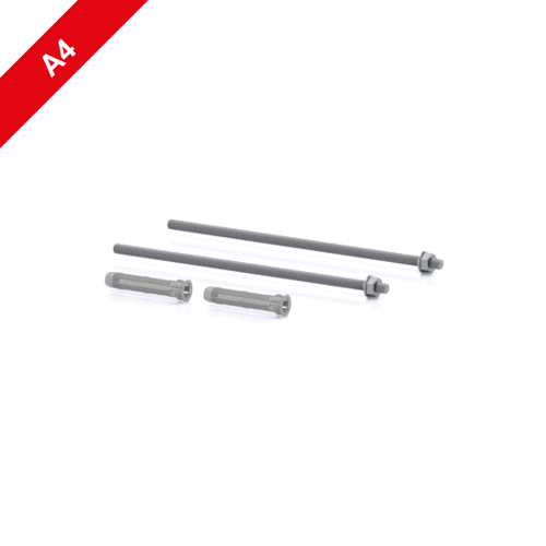 Immagine di Aste fi lettate per iniezione M10 x 290 e bussole d’ancoraggio FIS H 16 x 85 K, inossidabile A4, set di 2