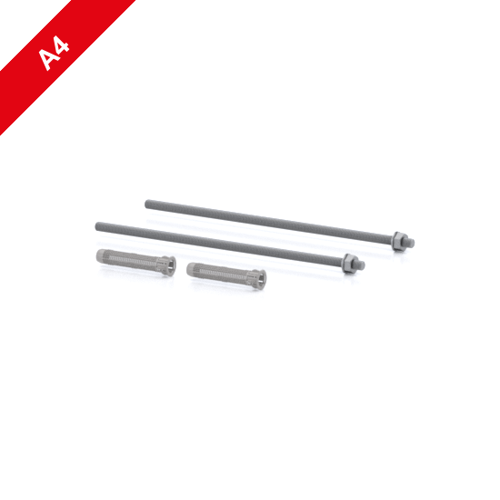 Immagine di Aste fi lettate per iniezione M10 x 310 e bussole d’ancoraggio FIS H 16 x 85 K, inossidabile A4, set di 2